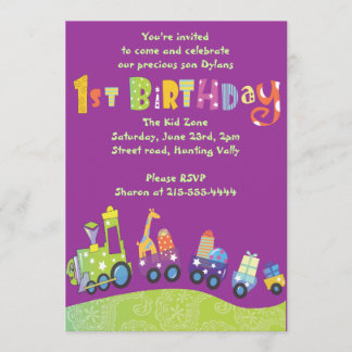 Invitation heureuse de partie de ęr anniversaire