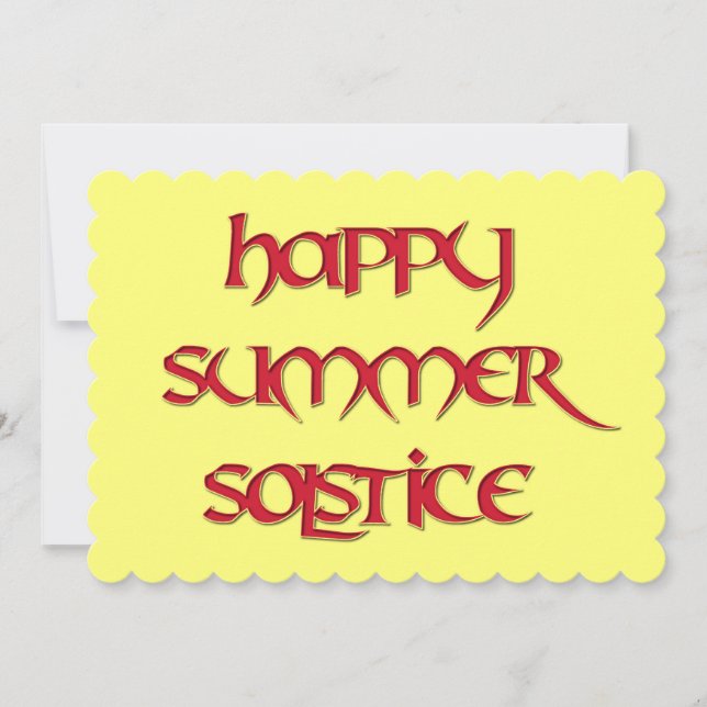 Invitation heureuse de solstice d'été pour des (Devant)