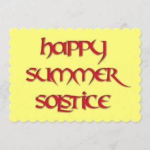 Invitation heureuse de solstice d'été pour des