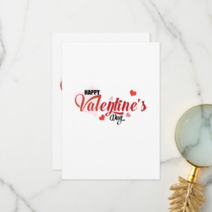 Invitation Heureuse Sainte-Valentin Cartes de voeu