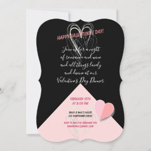 Invitation Heureuse Sainte-Valentin Lovely Elegant