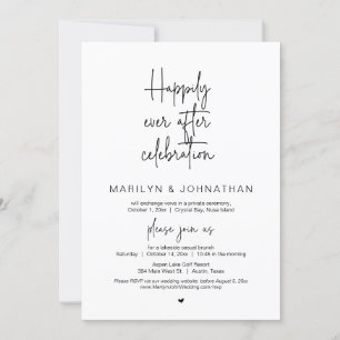 Invitation Heureusement Jamais Après La Célébration Du Mariag