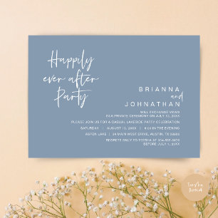 Invitation Heureusement Jamais Après La Fête De Mariage, Dust