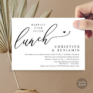 Invitation Heureusement Jamais Après La Fête Du Déjeuner De L