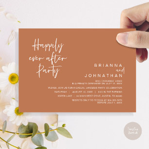Invitation Heureusement Jamais Après La Fête Du Mariage, Brow