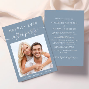Invitation Heureusement Jamais Après La Réception De Mariage 