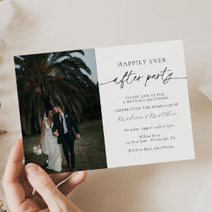 Invitation Heureusement Jamais Après La Réception De Mariage