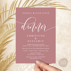 Invitation Heureusement Jamais Après Le Dîner, Mariage Fête D