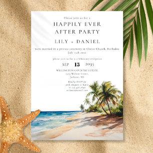 Invitation Heureusement Jamais Après Le Mariage De Plage Trop