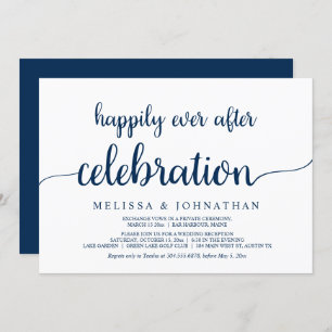 Invitation Heureusement Jamais Après Mariage Elopement Célébr