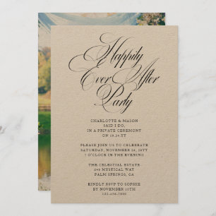 Invitation Heureusement Jamais Après Mariage Réception De Mar