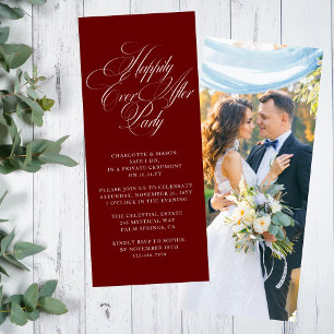 Invitation Heureusement Jamais Après Mariage Réception De Mar