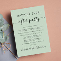 Heureusement Jamais Après Sage Green Mariage Récep