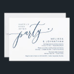 Invitation Heureusement Jamais Après Un Mariage De Fête Récep<br><div class="desc">Marquez le début de votre éternité avec élégance en utilisant notre carte d'invitation à la célébration de l'élévation mariage à thème bleu marine contemporaine, "Happily Ever After Party". Parfait pour les couples qui souhaitent profiter de leur joyeux événement, cette invitation exhale le raffinement avec un soupçon de jeu, préparant le...</div>
