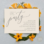 Invitation Heureusement Jamais Après Un Mariage De Fête Récep<br><div class="desc">Marquez le début de votre éternité avec élégance en utilisant notre carte d'invitation à la célébration de l'élévation mariage, "Happily Ever After Party" contemporaine et moderne. Parfait pour les couples qui souhaitent profiter de leur joyeux événement, cette invitation exhale le raffinement avec un soupçon de jeu, préparant le terrain pour...</div>