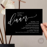 Invitation Heureusement Jamais Après Un Mariage De Fête Récep<br><div class="desc">Marquez le début de votre éternité avec élégance en utilisant notre carte d'invitation à la célébration de l'élévation mariage, "Happily Ever After Party", classe contemporaine moderne noir blanc. Parfait pour les couples qui souhaitent profiter de leur joyeux événement, cette invitation exhale le raffinement avec un soupçon de jeu, préparant le...</div>