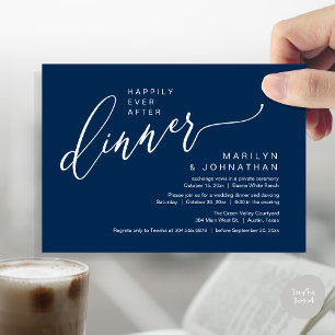 Invitation Heureusement Jamais Après Un Mariage De Fête Récep