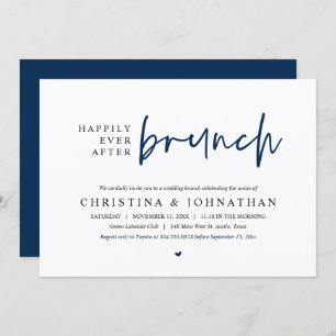 Invitation Heureusement toujours après Brunch Wedding Party,