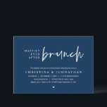 Invitation Heureusement toujours après Brunch Wedding Party,<br><div class="desc">Marquez le début de votre éternité avec élégance en utilisant notre carte d'invitation à la célébration de l'élévation mariage bleu marine contemporaine, "Happily Ever After brunch". Parfait pour les couples qui souhaitent profiter de leur joyeux événement, cette invitation exhale le raffinement avec un soupçon de jeu, préparant le terrain pour...</div>
