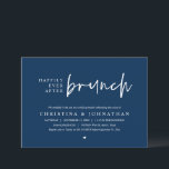 Invitation Heureusement toujours après Brunch Wedding Party,<br><div class="desc">Marquez le début de votre éternité avec élégance en utilisant notre carte d'invitation à la célébration de l'élévation mariage bleu marine contemporaine, "Happily Ever After brunch". Parfait pour les couples qui souhaitent profiter de leur joyeux événement, cette invitation exhale le raffinement avec un soupçon de jeu, préparant le terrain pour...</div>