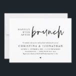 Invitation Heureusement toujours après Brunch Wedding Party,<br><div class="desc">Marquez le début de votre éternité avec élégance en utilisant notre carte d'invitation à la célébration de l'élévation mariage contemporaine, "Happily Ever After brunch". Parfait pour les couples qui souhaitent profiter de leur joyeux événement, cette invitation exhale le raffinement avec un soupçon de jeu, préparant le terrain pour un événement...</div>