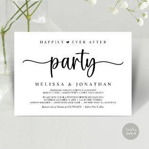 Invitation Heureusement toujours après la fête, String Lights