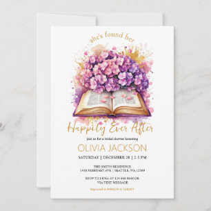 Invitation Heureux après la Fête des mariées d'Hydrangea