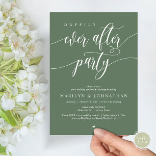 Invitation Heureux Après La Fête, Dîner Mariage Danser