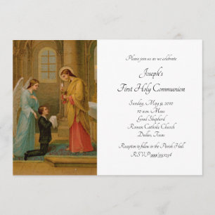 Invitation Heureux est la première communion de l'âme
