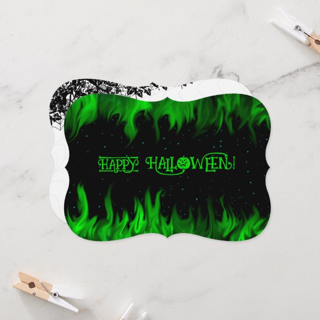 INVITATION HEUREUX HALLOWEEN ! (Devant/Arrière en situation)