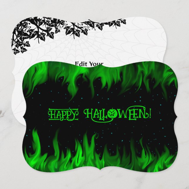 INVITATION HEUREUX HALLOWEEN ! (Devant / Derrière)