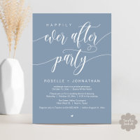 Heureux Jamais Après La Fête Moderne Dîner Mariage