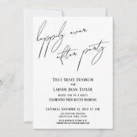 Heureux Jamais après la fête moderne écriture Déco