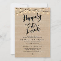 Heureux Jamais Après Le Déjeuner, Mariage Elopemen