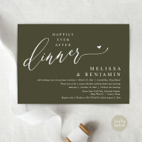 Heureux Jamais Après Le Dîner Coeur Mariage