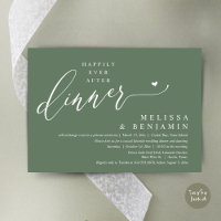 Heureux Jamais Après Le Dîner Coeur Mariage