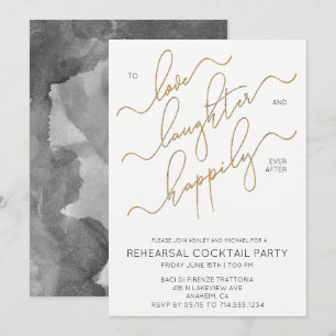 Invitation Heureux Jamais Après Le Dîner De Répétition Invita