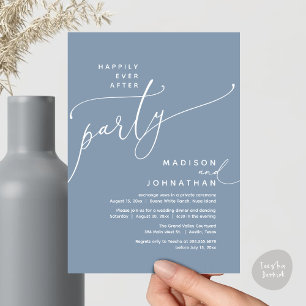 Invitation Heureux Jamais Après Le Dîner D'Elopement Du Maria