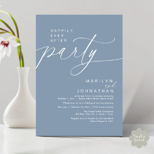Invitation Heureux Jamais Après Le Dîner D'Elopement Du Maria