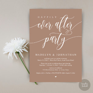 Invitation Heureux Jamais Après Le Dîner Mariage De Fête, Tau