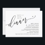 Invitation Heureux Jamais Après Le Dîner Mariage Elopement Pa<br><div class="desc">Marquez le début de votre éternité avec élégance en utilisant notre carte d'invitation à la célébration de l'élévation du mariage à thème contemporain noir et blanc, "Happily Ever After Dinner". Parfait pour les couples qui souhaitent profiter de leur joyeux événement, cette invitation exhale le raffinement avec un soupçon de jeu,...</div>