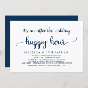 Invitation Heureux Jamais Après Le Mariage Elopement Bonne He