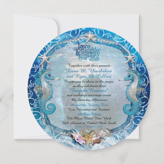 Invitation Heureux Jamais après l'invitation (Dos)
