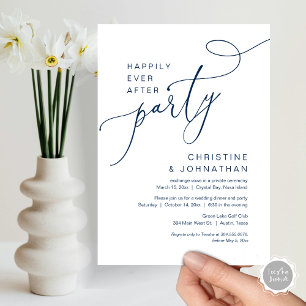 Invitation Heureux Jamais après l'invitation du parti Mariage