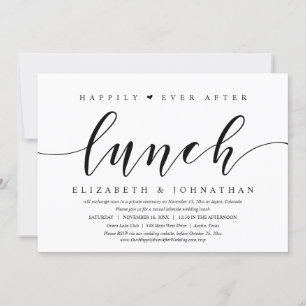Invitation Heureux pour toujours après le déjeuner, Invitatio