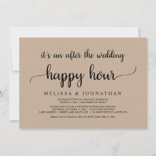 Invitation Heureux pour toujours après le mariage en fuite Ha