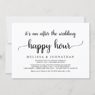 Invitation Heureux Pour Toujours Après Mariage Fuite Heureux