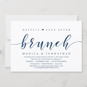 Invitation Heureux toujours après Brunch, Mariage Elopement I