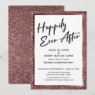 Invitation Heureux toujours après la réception de la Parties