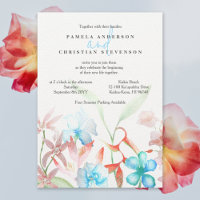 Hibiscus Bleu, Mariage de fleurs d'Heliconia Orang